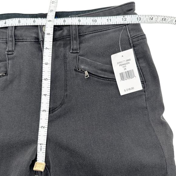 PAIGE Denim Skinny Ankle Zip Jeans in Pearson Wash 25 - Picture 10 of 11